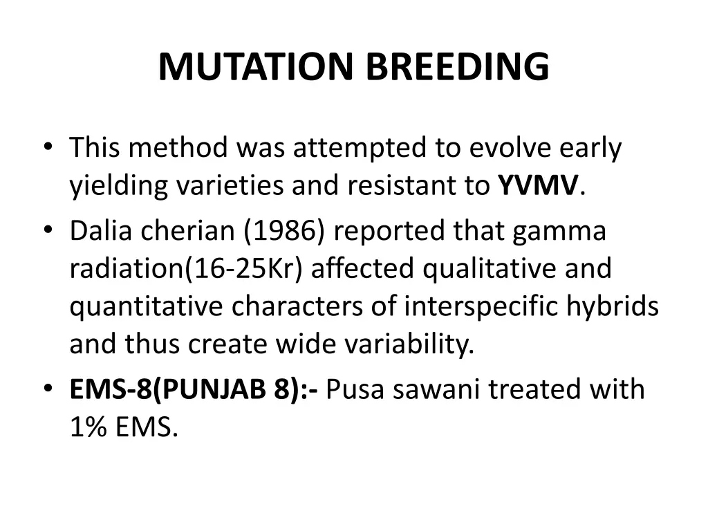 mutation breeding