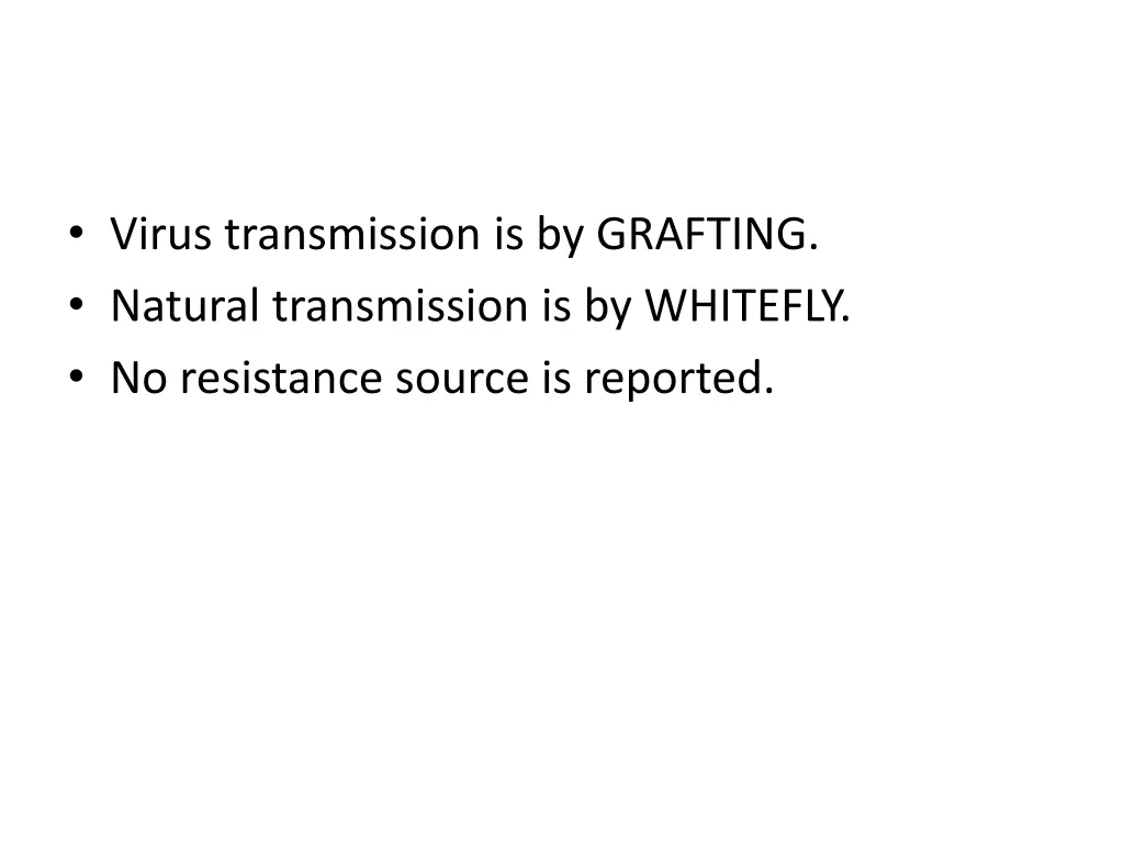 virus transmission is by grafting natural