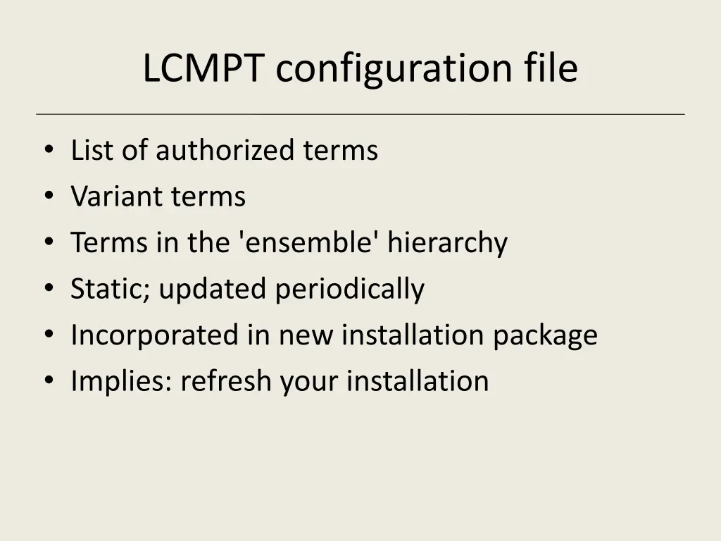 lcmpt configuration file