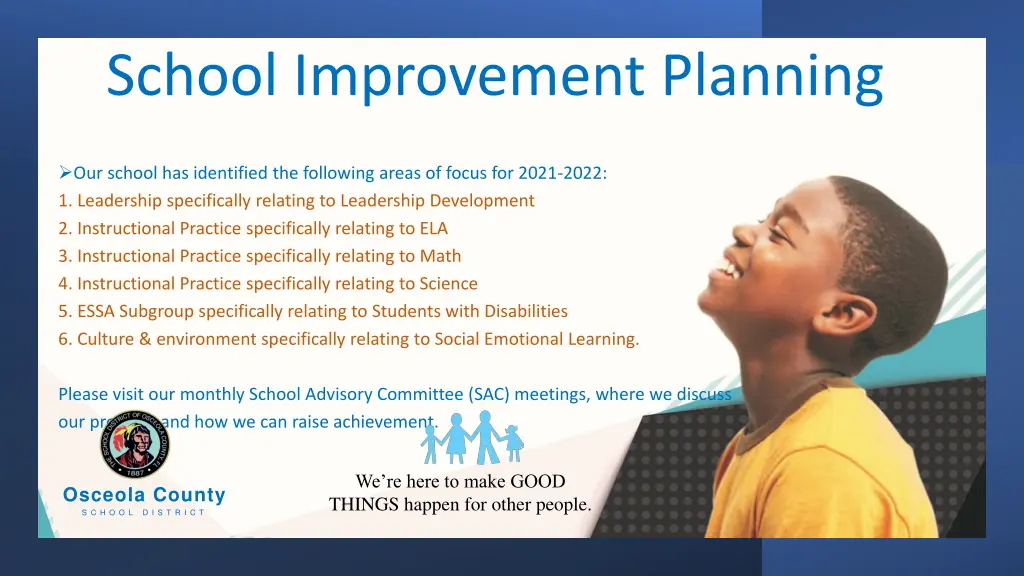 school improvement planning