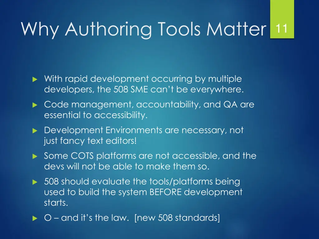 why authoring tools matter