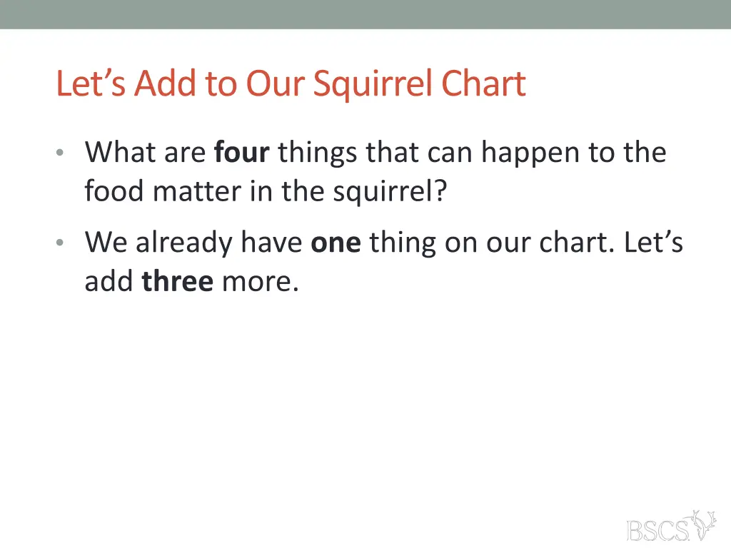 let s add to our squirrel chart