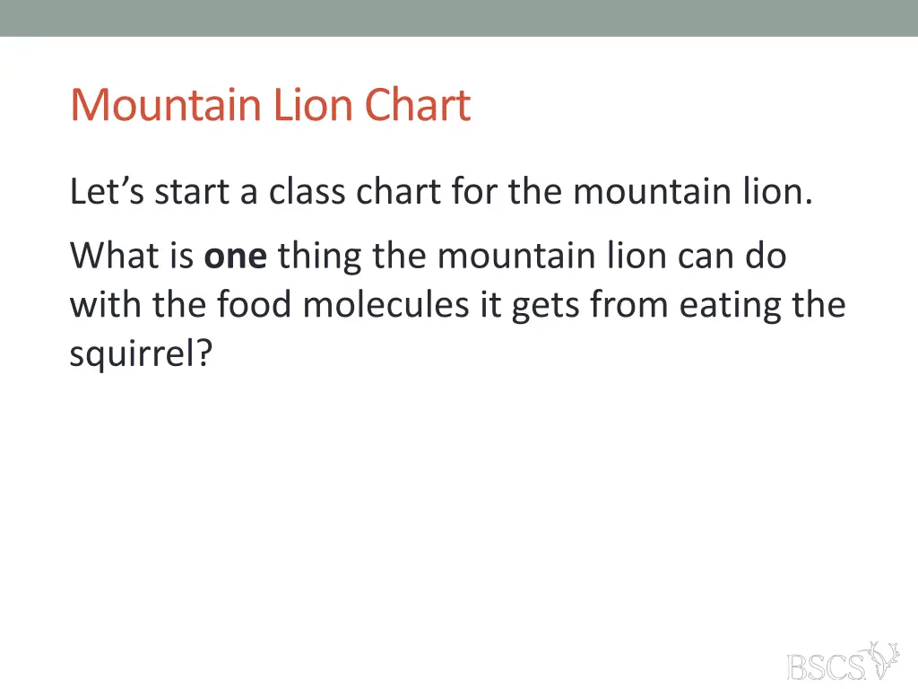 mountain lion chart