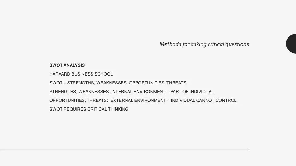 methods for asking critical questions 1