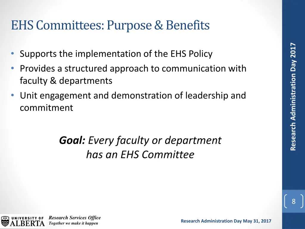 ehs committees purpose benefits