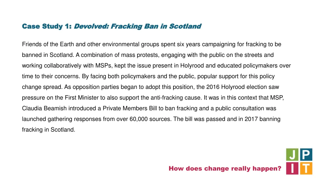 case study 1 case study 1 devolved fracking