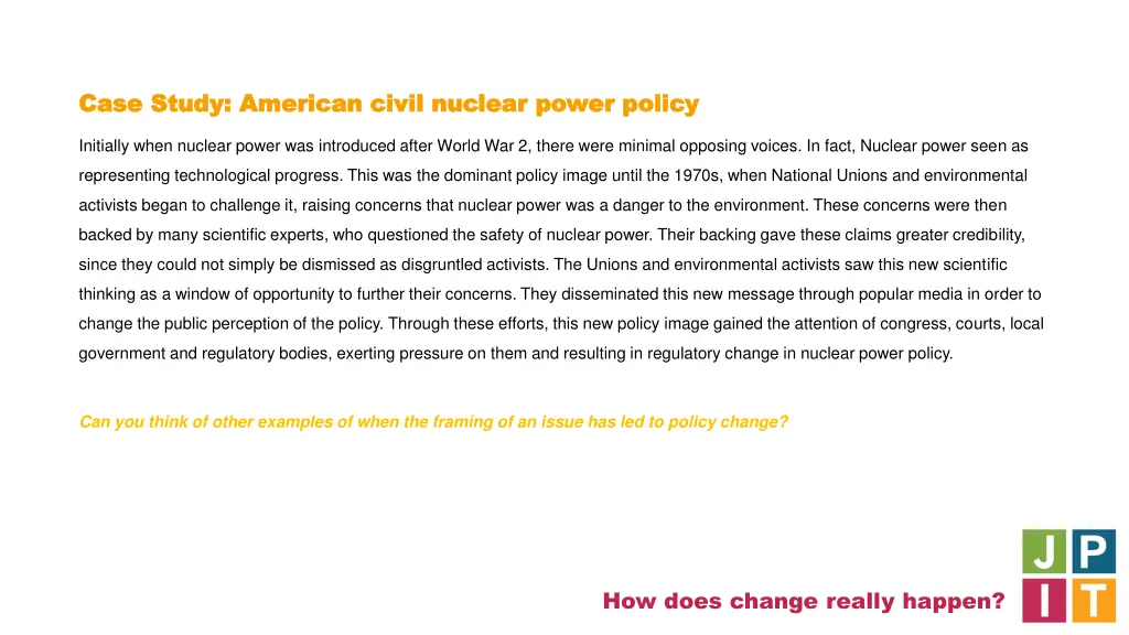 case study american civil nuclear power policy