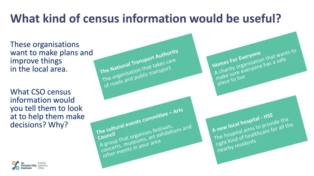 what kind of census information would be useful