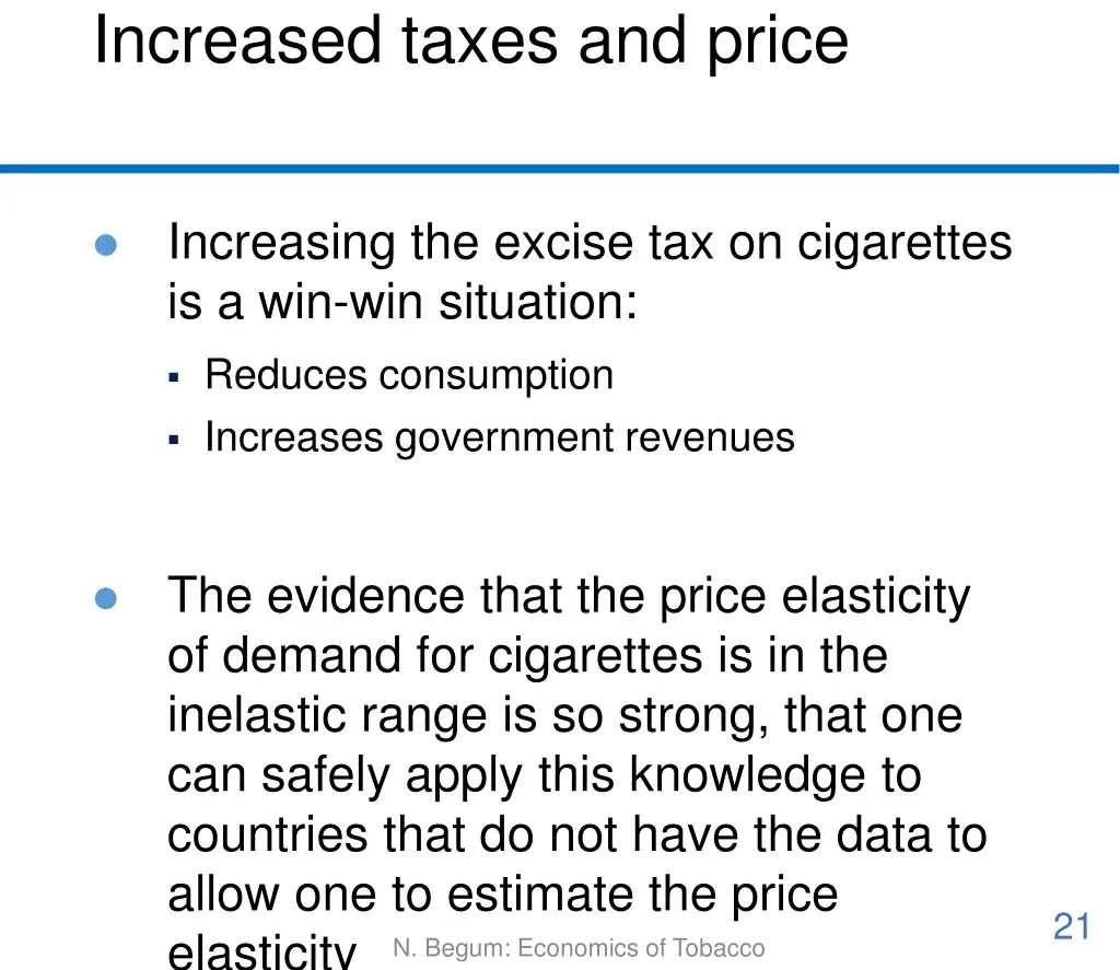 increased taxes and price 1