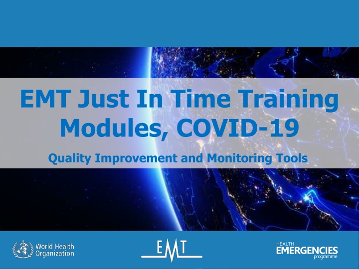 emt just in time training modules covid 19