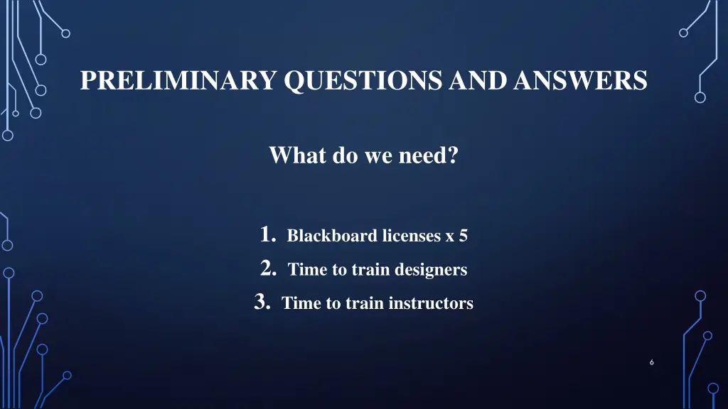 preliminary questions and answers 1