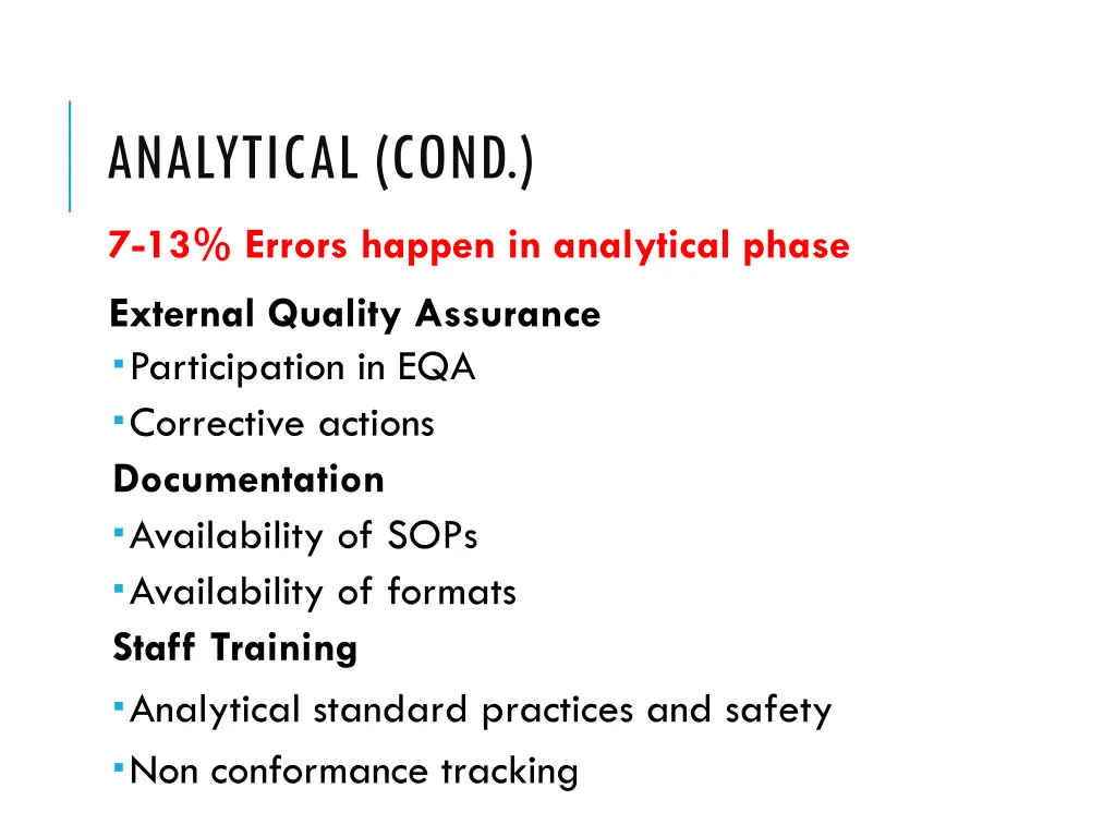 analytical cond