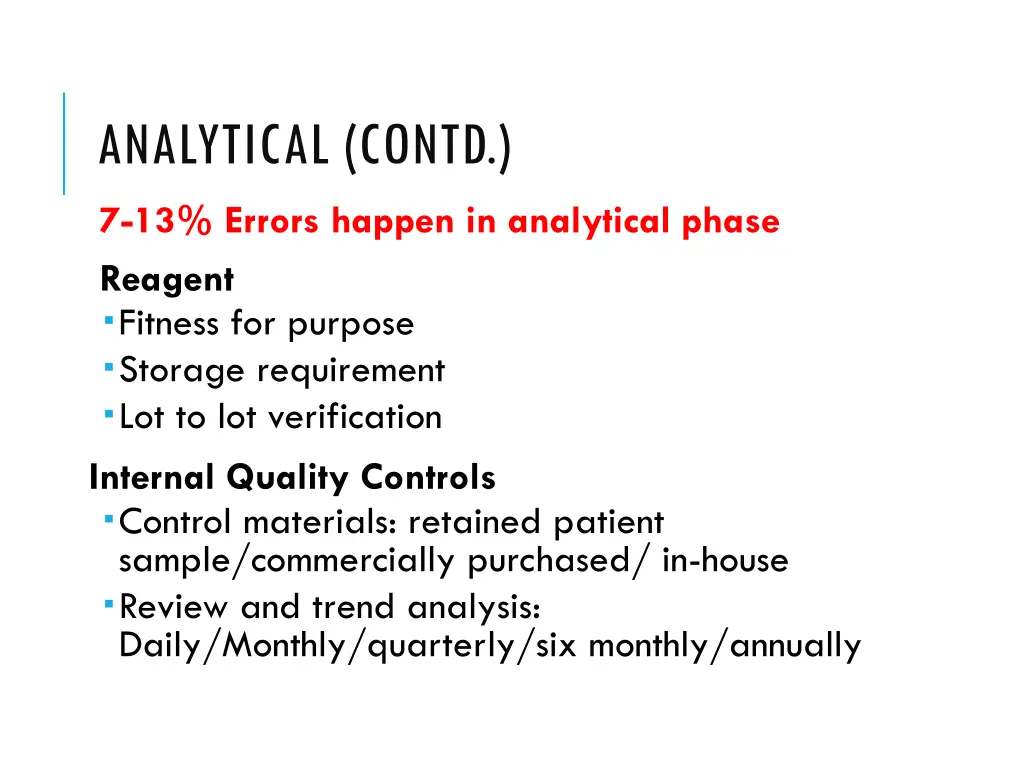 analytical contd 7 13 errors happen in analytical