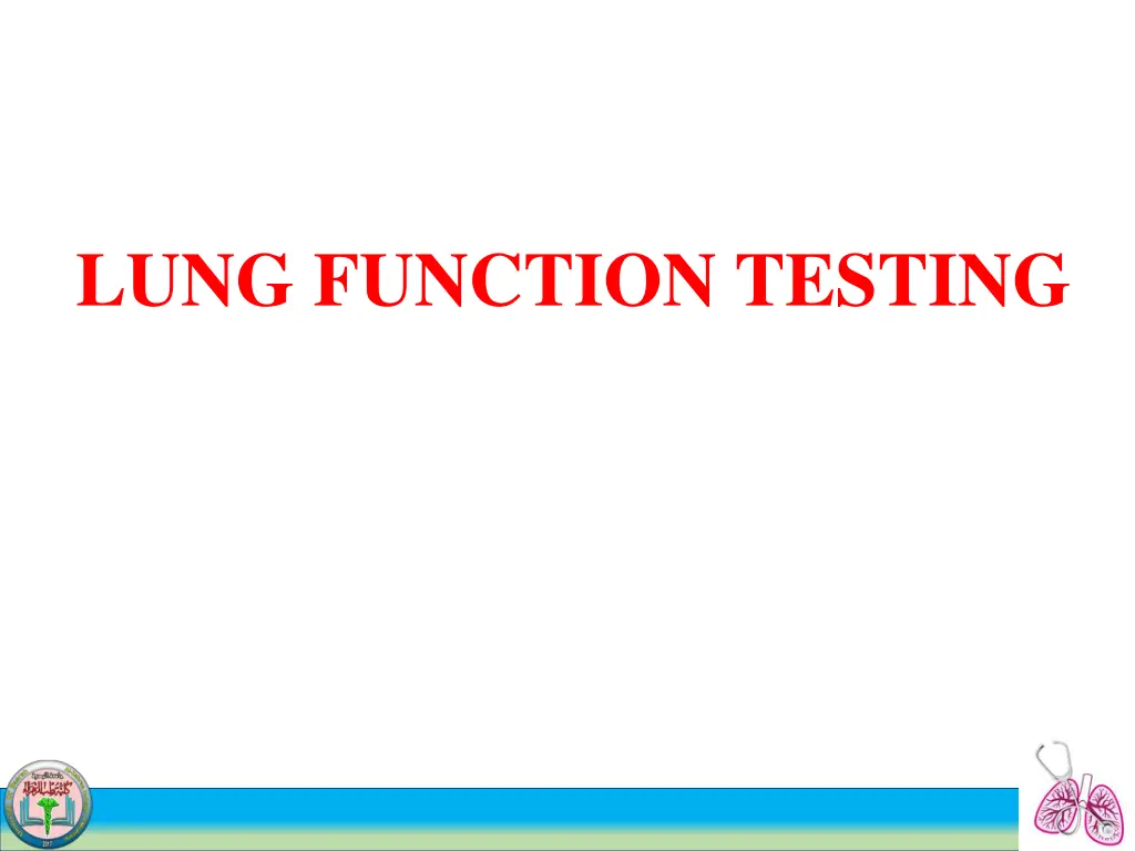 lung function testing