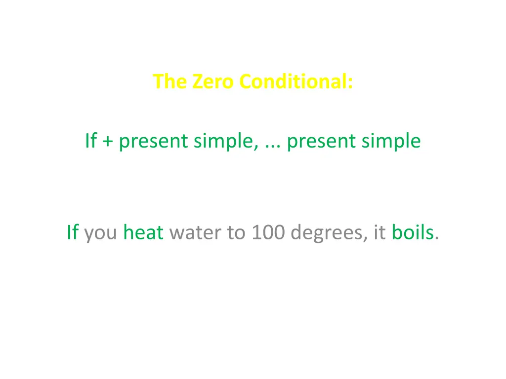 the zero conditional