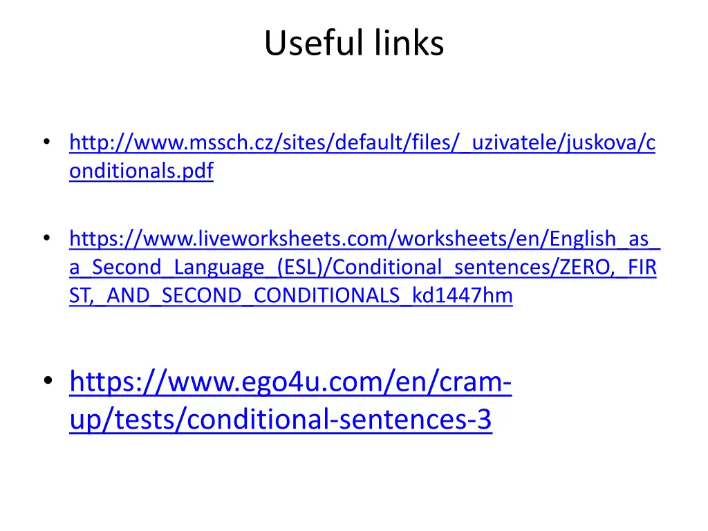 useful links