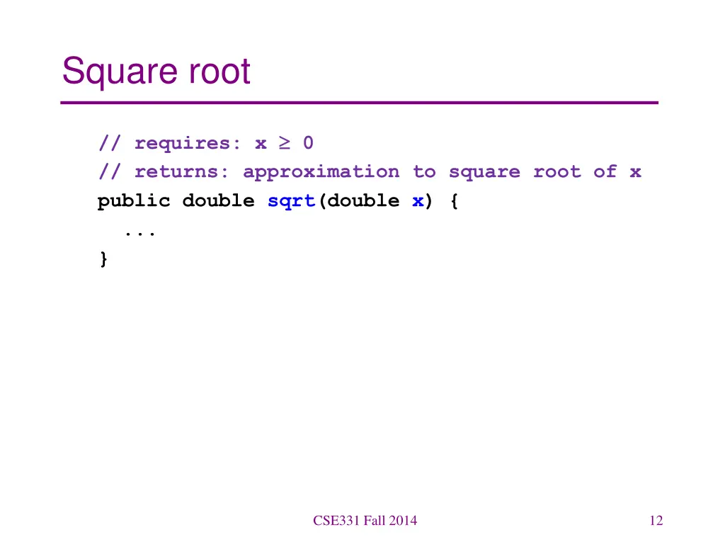 square root