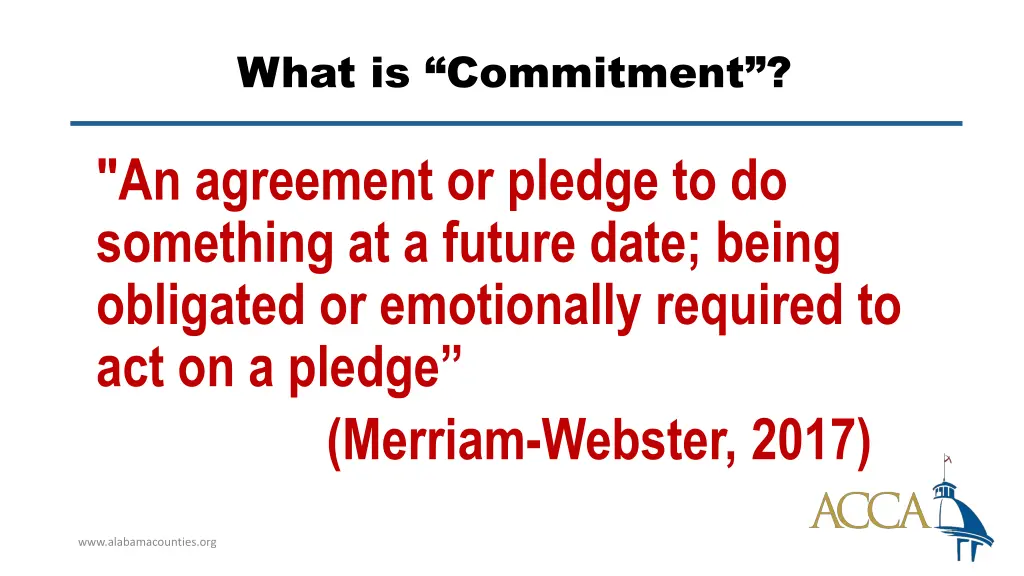 what is commitment