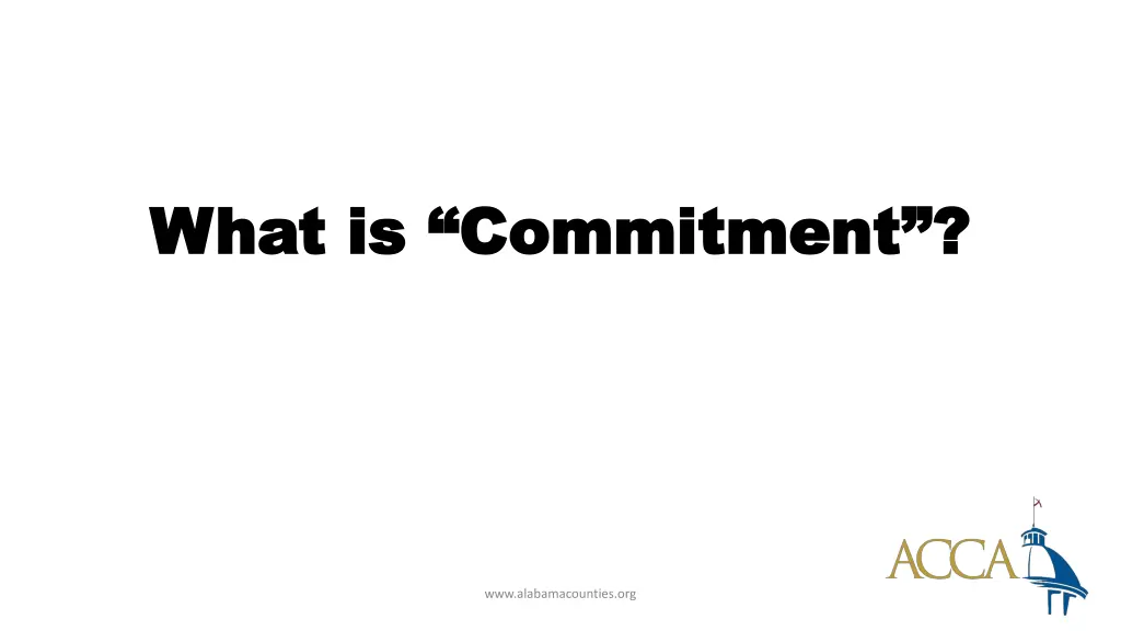 what is commitment what is commitment