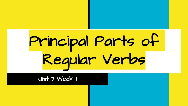 principal parts of principal parts of regular