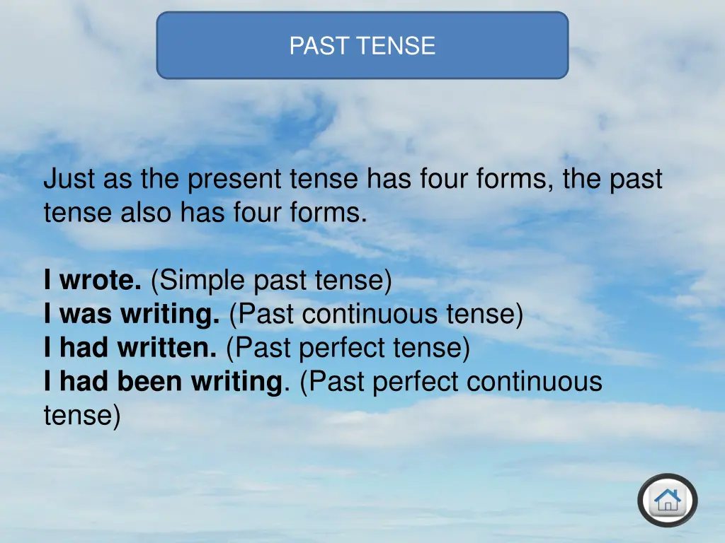 past tense