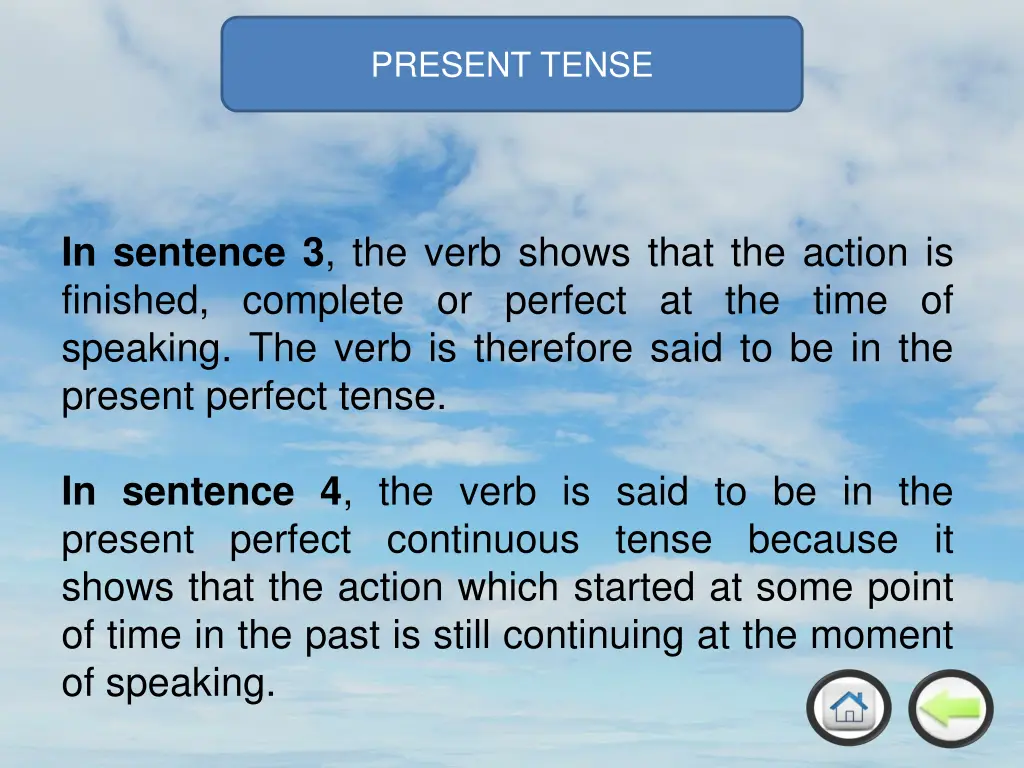 present tense 2