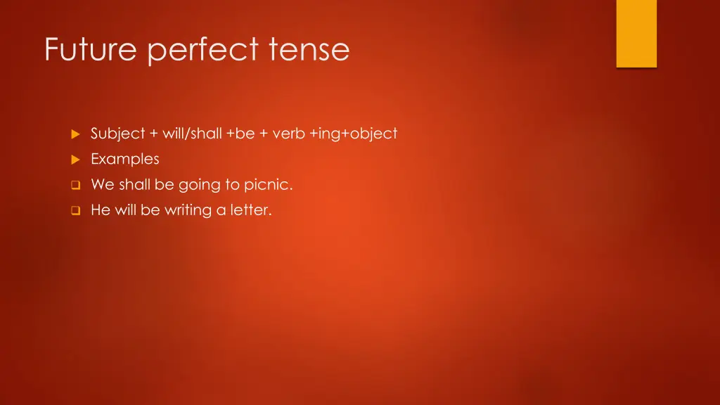 future perfect tense