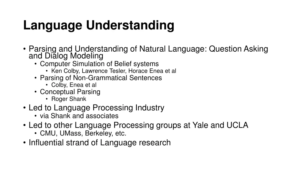 language understanding