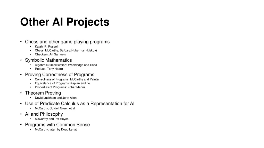 other ai projects