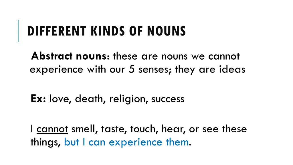 different kinds of nouns 3