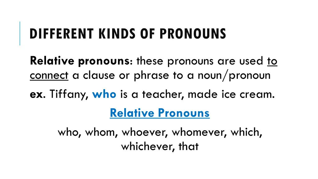 different kinds of pronouns 2