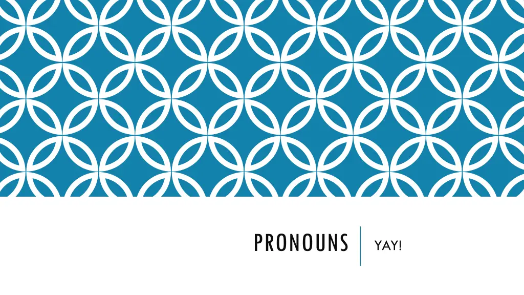 pronouns