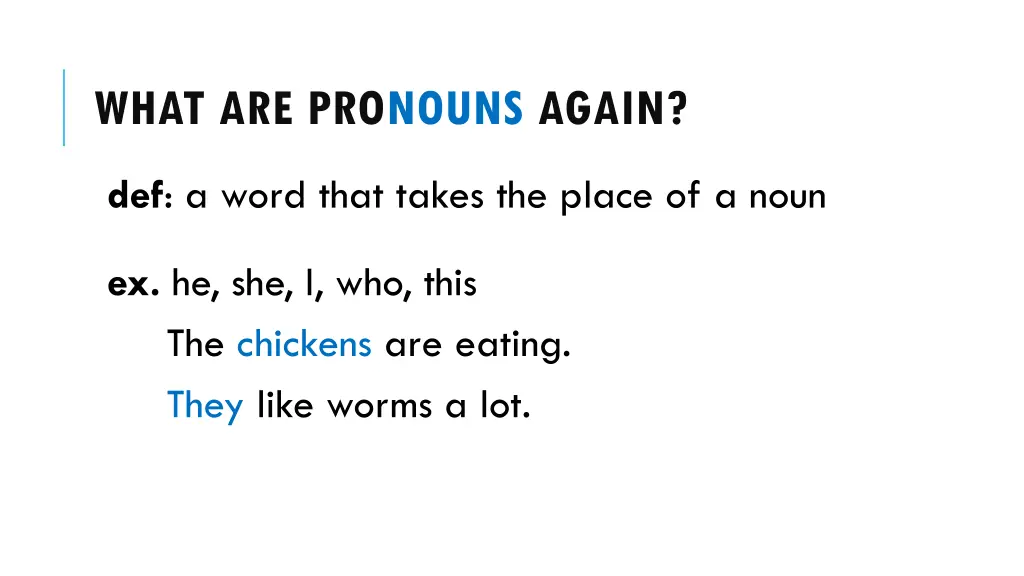 what are pronouns again