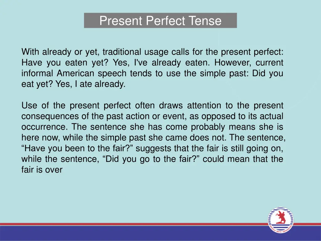 present perfect tense 11