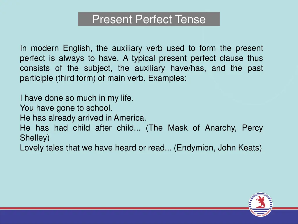 present perfect tense 3