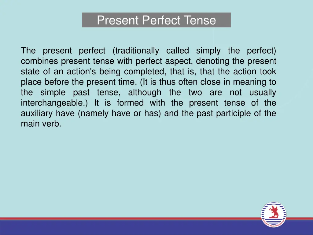 present perfect tense 8