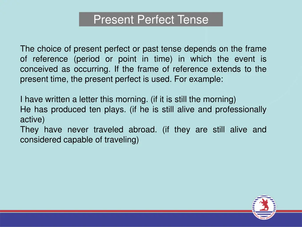 present perfect tense 9