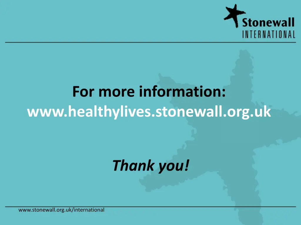 for more information www healthylives stonewall