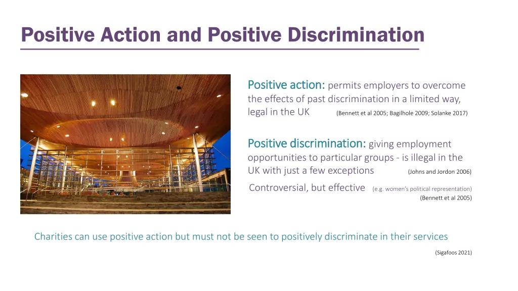 positive action and positive discrimination