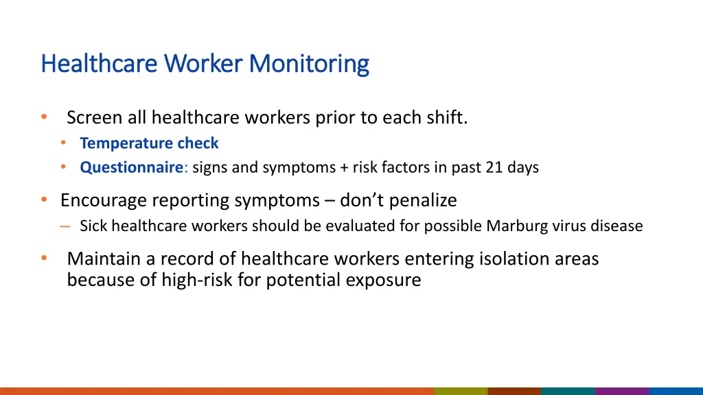 healthcare worker monitoring healthcare worker