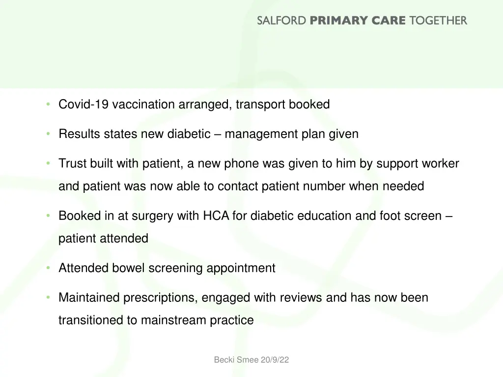 covid 19 vaccination arranged transport booked