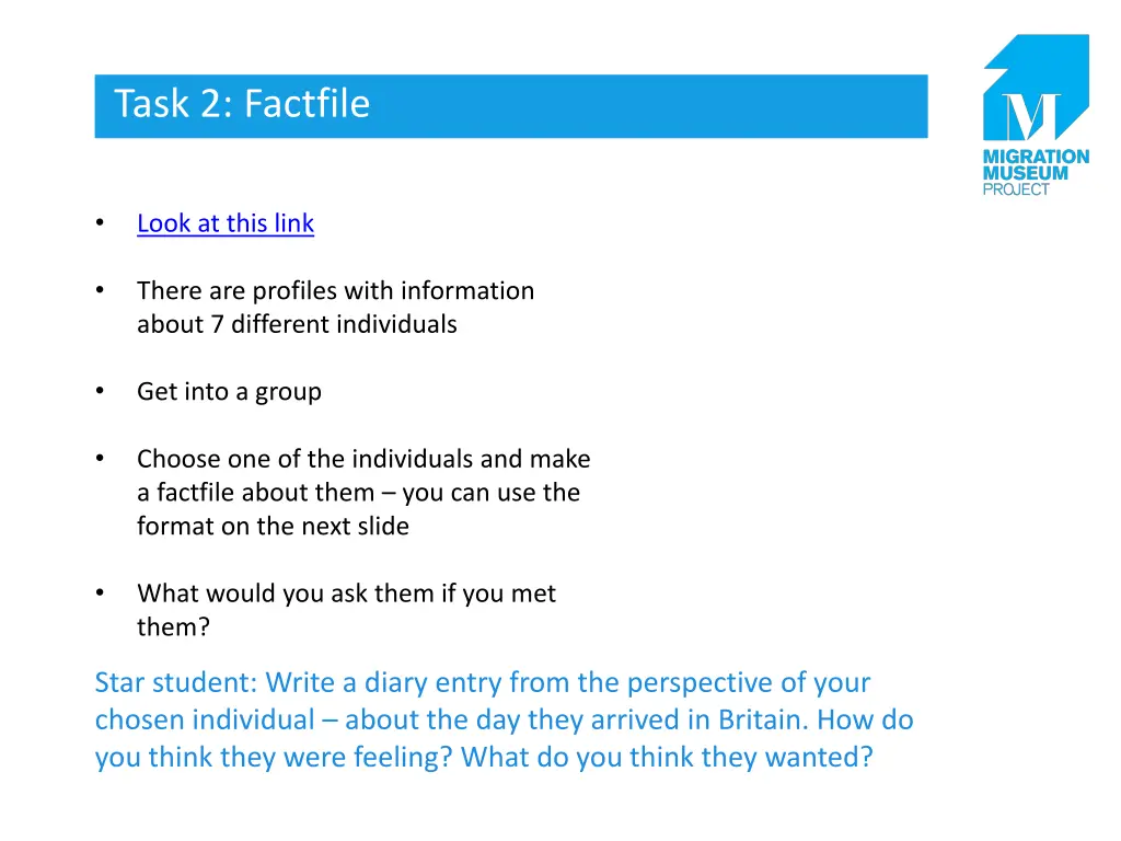 task 2 factfile