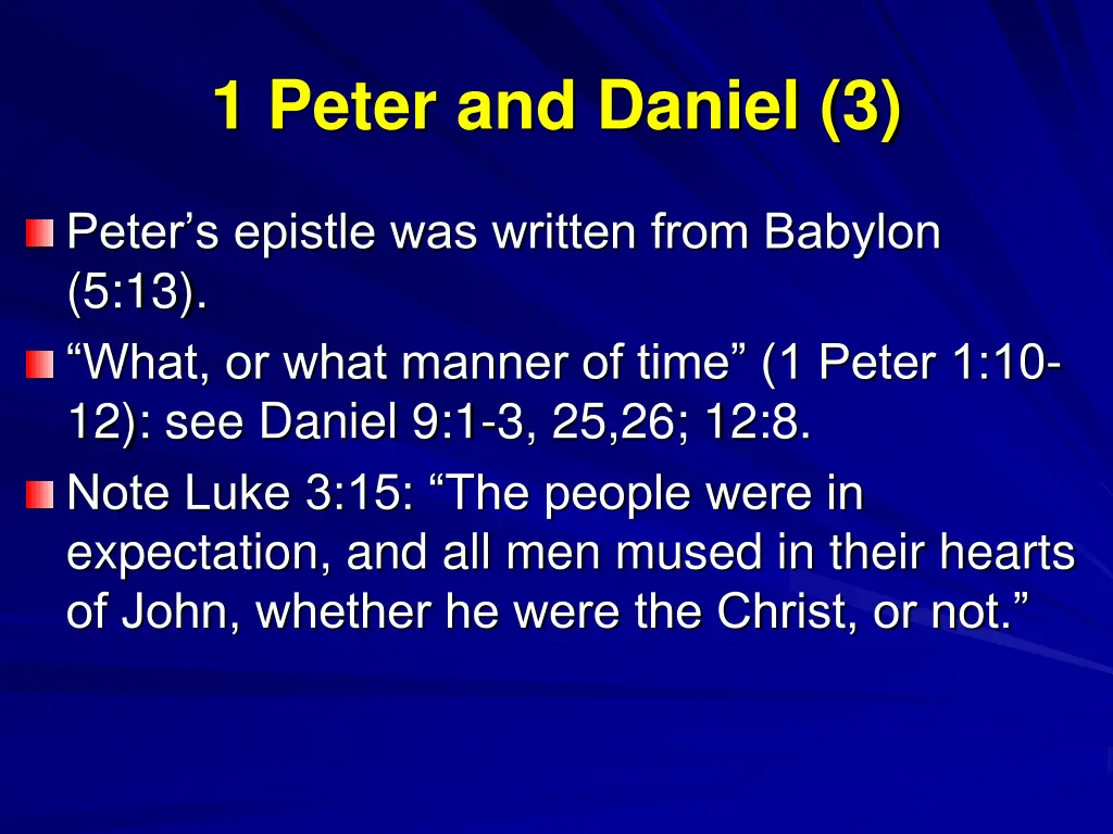 1 peter and daniel 3