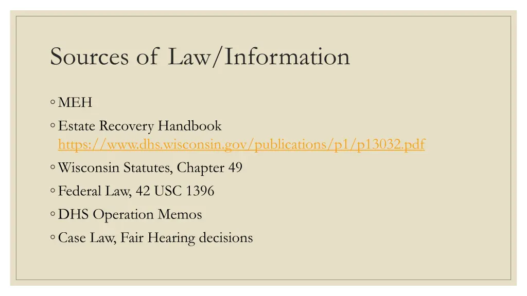 sources of law information