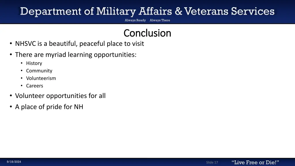 department of military affairs veterans services 13