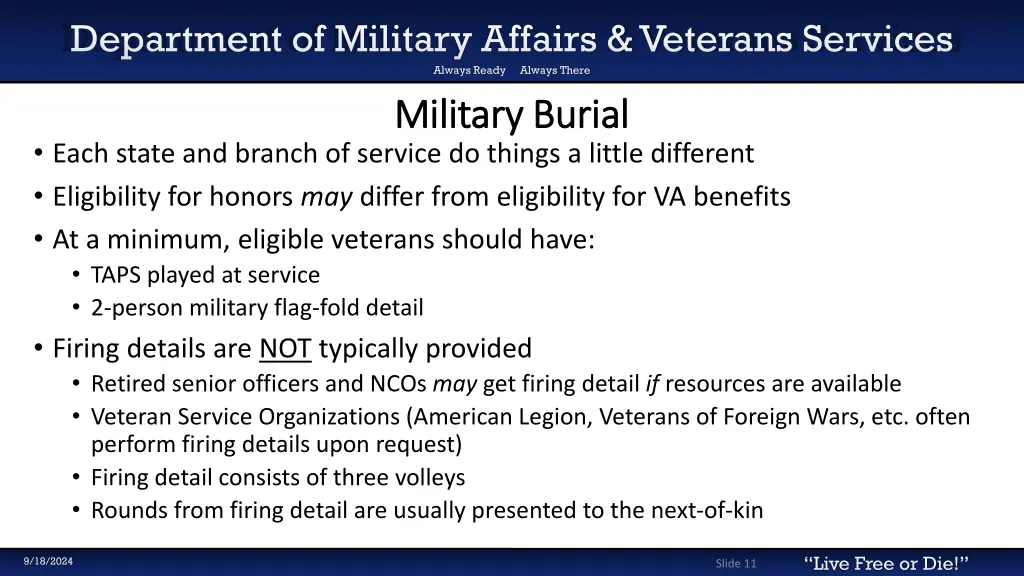 department of military affairs veterans services 8