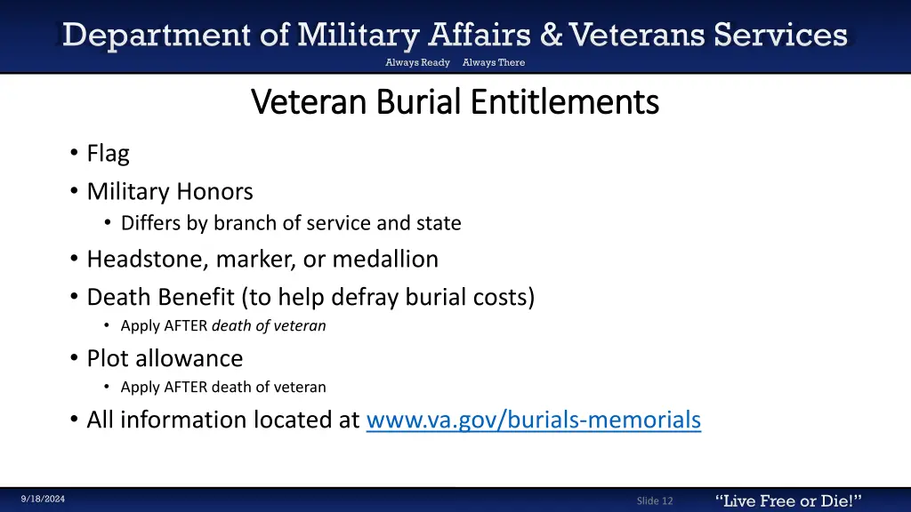 department of military affairs veterans services 9