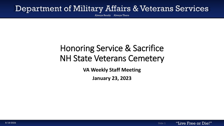 department of military affairs veterans services