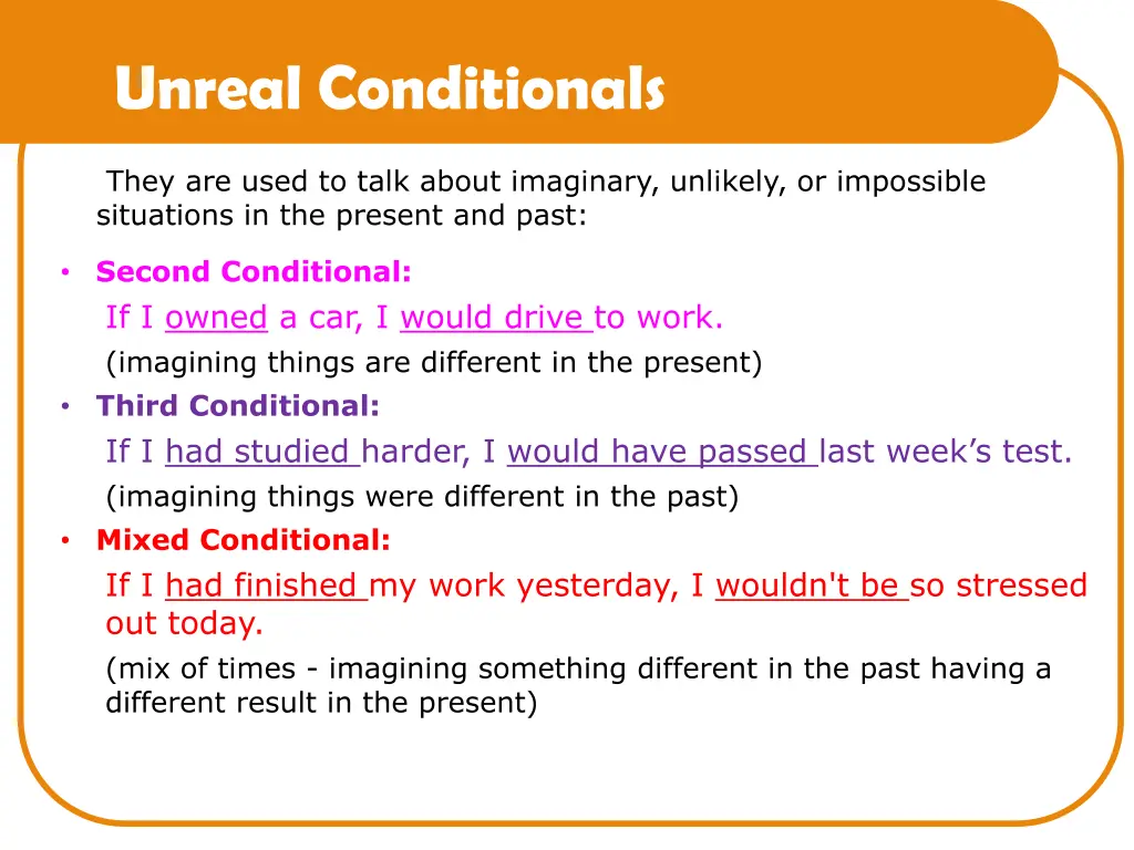 unreal conditionals