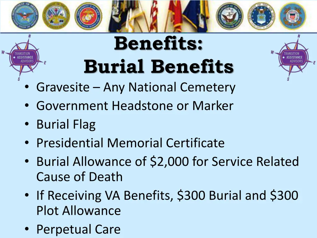 benefits burial benefits gravesite any national